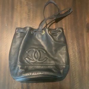 Chanel drawstring purse